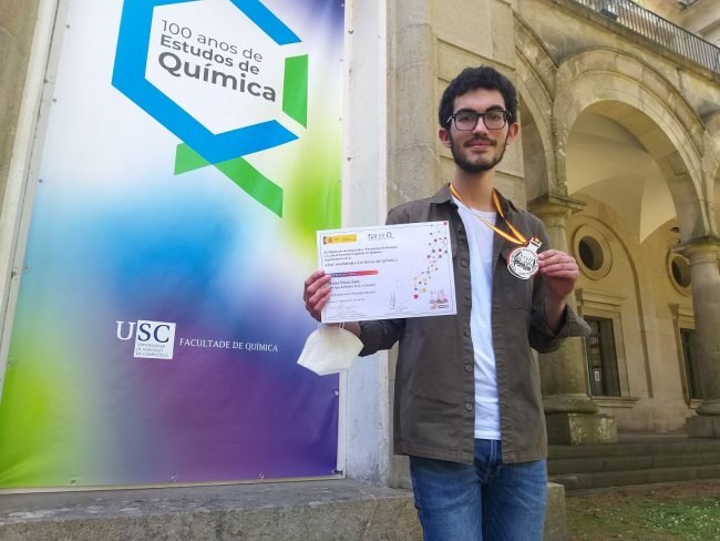 Mateo Pérez Soto, alumno del IES Afra Raíces de CEE, medalla de bronce en la XXXV Olimpiada Nacional de Química-El Portal de la Infancia